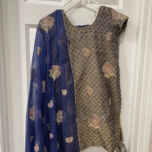 Blue Salwar Suit (Kids)